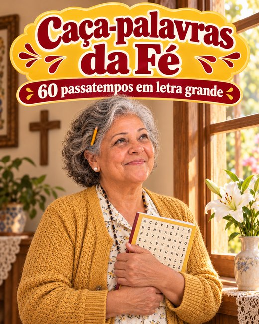 Capa do Caça-palavras da Fé